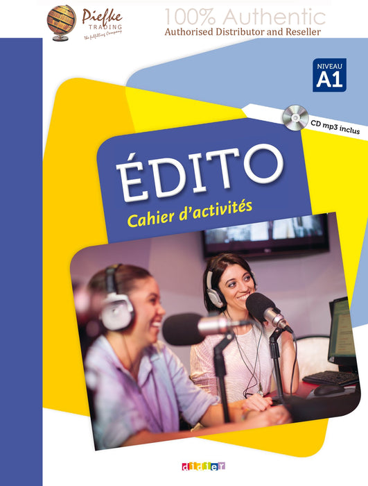 Edito niveau : A1 Workbook ( 100% Authentic ) 9782278083619 | Edito niveau A1 2016 CAHIER + CD mp3