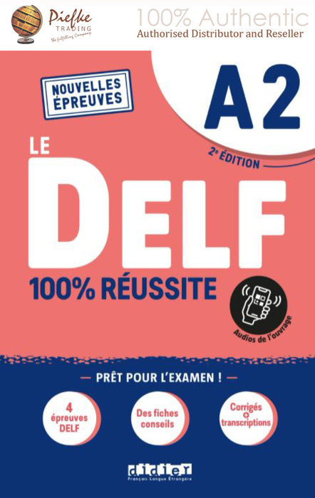 Le DELF A2 2021 100% REUSSITE LIVRE + didierfle.app: 100% Authentic - 9782278102525