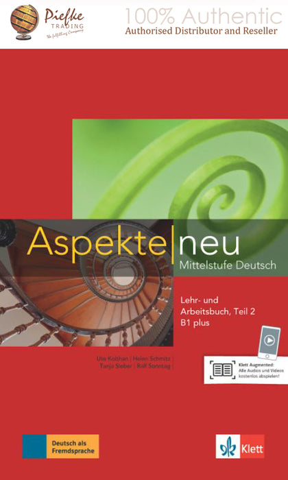 Aspekte neu B1+ Lehr- und Arbeitsbuch Teil2 : Textbook and workbook Part2: 100% Authentic - 9783126050197