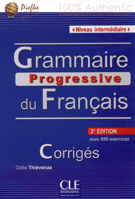 Grammaire progressive du francais : Intermediate ( 100% Authentic ) 9782090381177 | Grammaire progressive du francais - Niveau intermediaire - Corrigés - 3eme edition (French Edition)