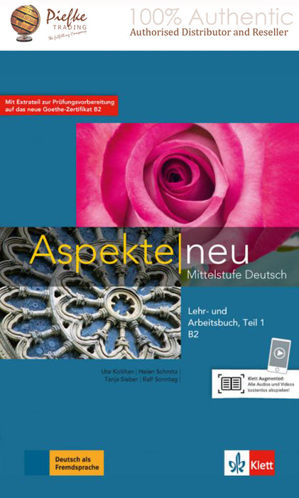 Aspekte neu B2 Lehr- und Arbeitsbuch Teil1 : Textbook and workbook Part1: 100% Authentic - 9783126050272