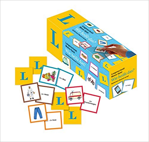 Langenscheidt Memo-Spiel "Wie heißt das?" - Memo-Spiel in einer Box mit 200 Karten und Spielanleitung: Spielerisch Deutsch lernen (Bản ghi nhớ Langenscheidt)