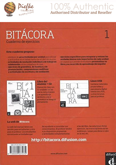 Bitacora : 1 workbook ( 100% Authentic ) 9788484437475 | Bitacora 1 Cuaderno de ejercicios + CD