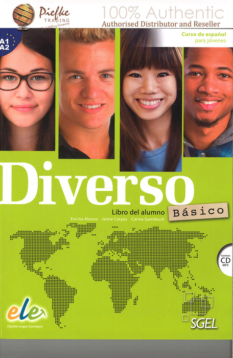 DIVERSO : BASIC : A1-A2 student book ( 100% Authentic ) 9788417730284 | Diverso: Libro del alumno Básico + CD (MP3) (A1 + A2 in one volume)