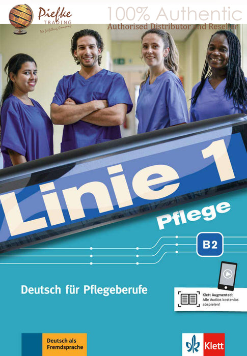 Linie 1 Pflege B2 KÜbungsbuch: WORKBOOK+Aud: 100% Authentic - 9783126071833