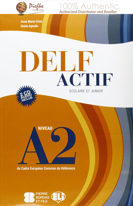 DELF Actif Scolaire et Junior : A2 Book ( 100% Authentic ) 9788853613042 | DELF Actif A2  Scolaire et Junior  Book + 2 Audio Audio