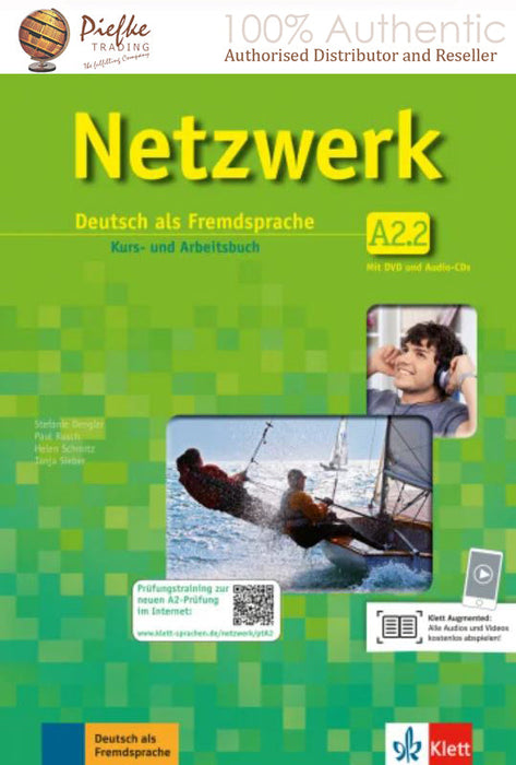 Netzwerk A2.2 Kurs- und Arbeitsbuch Teil2 : Textbook and workbook Part2 +2Audio+DVD: 100% Authentic - 9783126061438