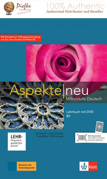 Aspekte neu B2 Lehrbuch: WORKBOOK+DVD: 100% Authentic - 9783126050241