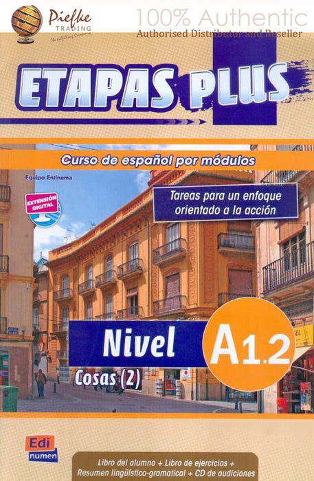 Etapas Plus : A1.2Student/workBook ( 100% Authentic ) 9788498482454 | Etapas Plus A1.2 - Libro del alumno/Ejercicios
